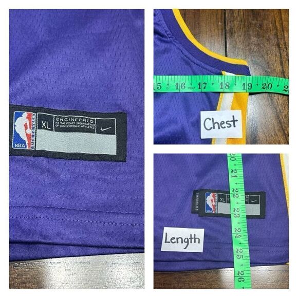 NWT! Nike Swingman Kyle Kuzma #0 Los Angeles Lakers Jersey Youth XL -Women Small - Picture 3 of 7